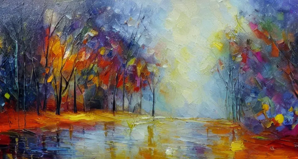 Image similar to how is the weather? beautiful painting, oil on canvas, by Ewa Czarniecka, award winning masterpiece,