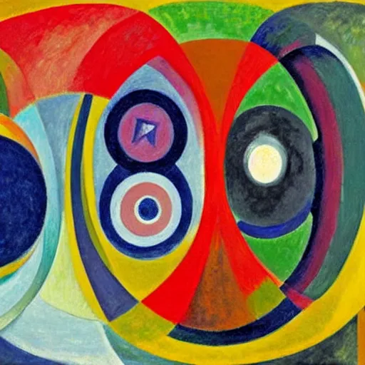 Image similar to Liminal space in outer space by Robert Delaunay