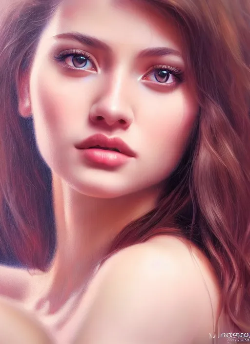 Image similar to photo of a gorgeous young woman in the style of stefan kostic, realistic, professionally, professionally color graded, half body shot, sharp focus, 8 k high definition, insanely detailed, intricate, elegant, art by stanley lau and artgerm