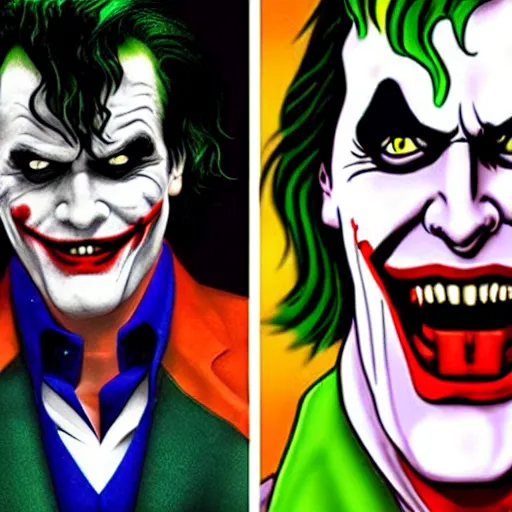 Prompt: Bruce Campbell as The Joker