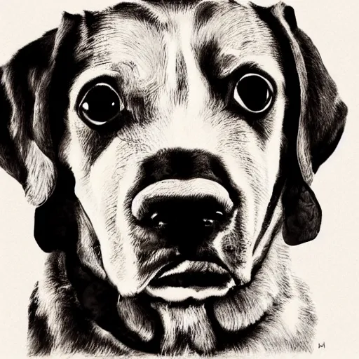 Image similar to dog portrait by eeststreatdrug