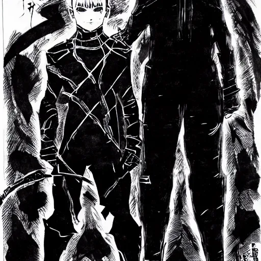 Image similar to Joe Biden looking sinister, by Tsutomu Nihei, highly detailed