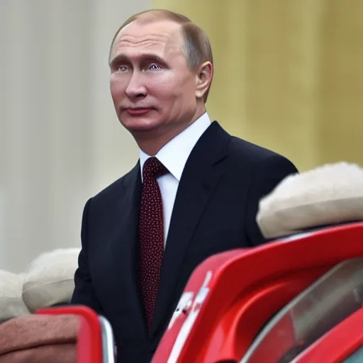 Prompt: garbage man putin