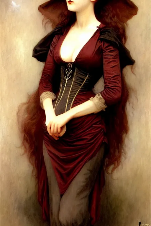 Image similar to steampunk victorian vampire elegant, painting by rossetti bouguereau, detailed art, artstation