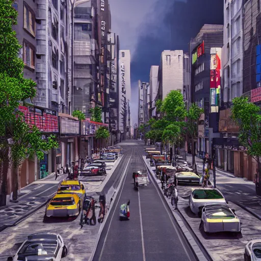 Prompt: 8 k hd detailed octane render of a bustling city street in a backwater spaceport
