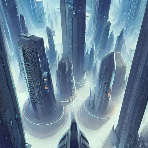 Image similar to futuristic city, illustration by petros afshar and christopher balaskas and marius borgeaud and kiliain eng, global illumination, ambient occlusion, 3 0 mm, well proportioned, highly detailed, rule of thirds, motion blur