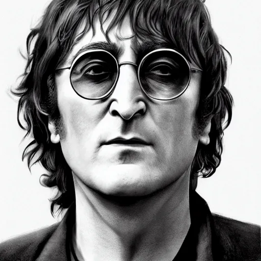 Image similar to john lennon as derek vinyard american history x, ultra realistic, concept art, intricate details, highly detailed, photorealistic, octane render, 8 k, unreal engine, art by frank frazetta, simon bisley, brom