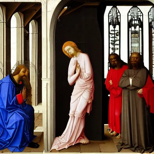 Image similar to deposition of christ by van der weyden