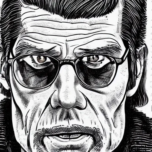 Image similar to Jim Carey drawn by Robert Crumb