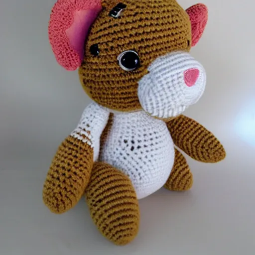 Image similar to cute crocheted plush toy