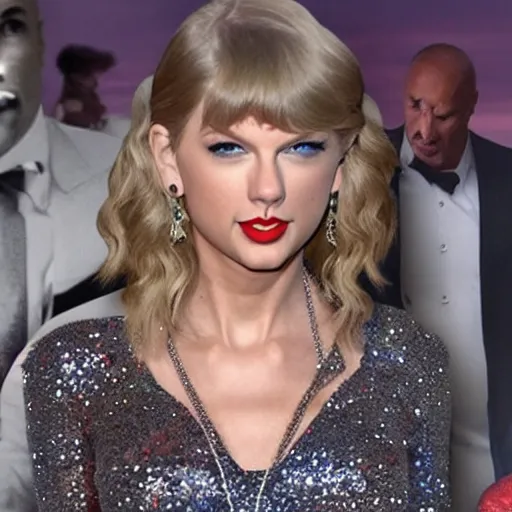 Prompt: Taylor Swift as Dwayne the Rock Johnson