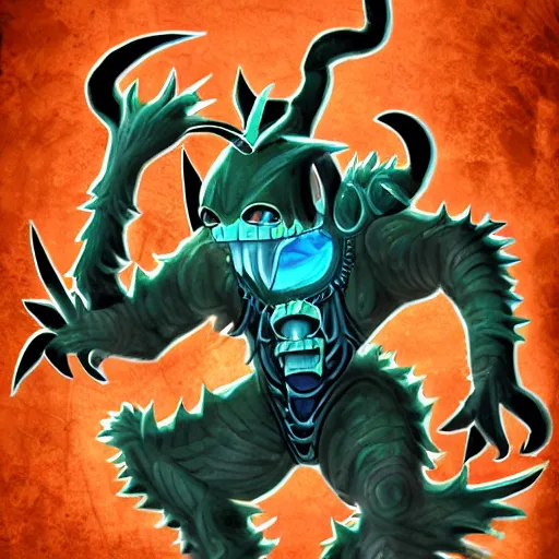 Image similar to nihilanth as a yu - gi - oh boss monster, card art