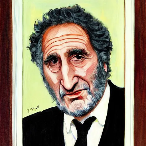 Prompt: Judd Hirsch painting by Thomas-Montacellinio