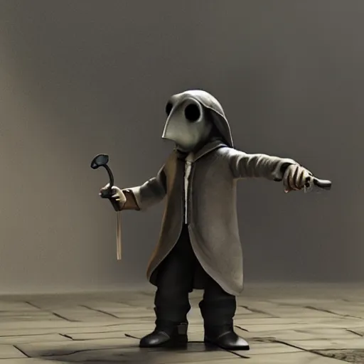 Image similar to plague doctor!!!! with a iphone in hand, 4 k, 8 k, photorealistic imagery