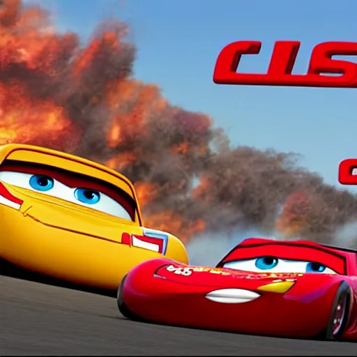 Image similar to Flash McQueen in Cars (2005)