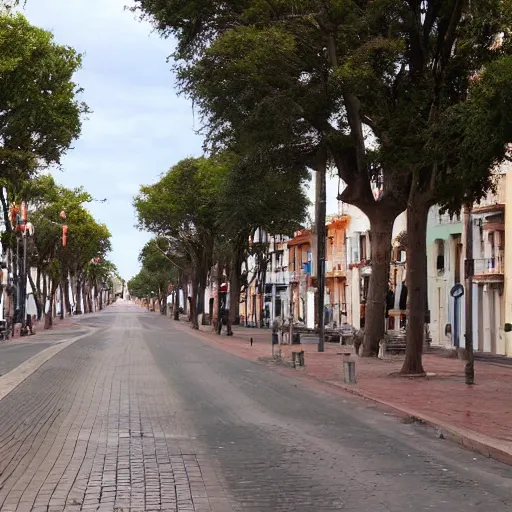 Prompt: rambla de uruguay