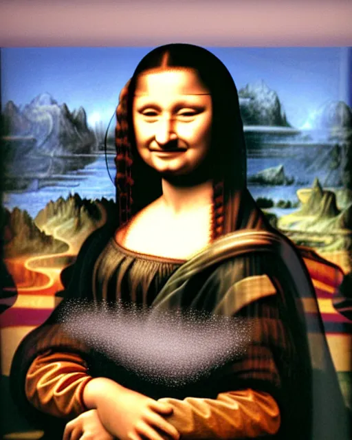 Image similar to paul chuckle as the mona lisa