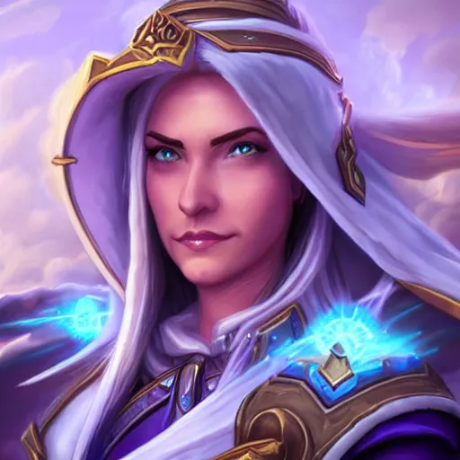 Image similar to Jaina Proudmoore, hearthstone art