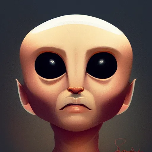 Image similar to face icon stylized minimalist alien 1 9 7 9, loftis, cory behance hd by jesper ejsing, by rhads, makoto shinkai and lois van baarle, ilya kuvshinov, rossdraws global illumination