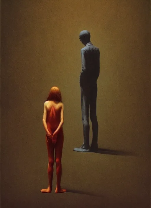 Image similar to they stand tall Edward Hopper and James Gilleard, Zdzislaw Beksinski, Mark Ryden highly detailed