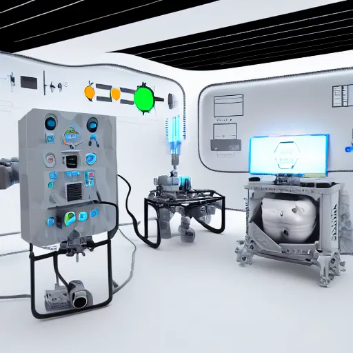 Image similar to photo of life support system device monitoring system mars stations, industrial design trending on artstation, unreal engine, 3 d, design unreal engine parametric