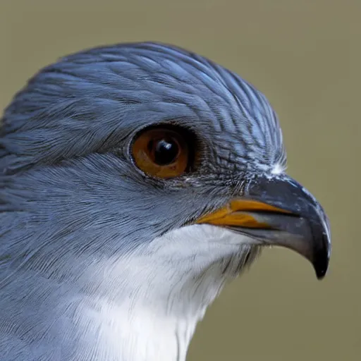 Image similar to bird stares face on into camera with quizzical expression, extremely detailed cartoon