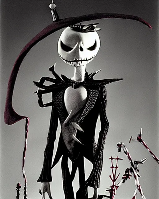 Image similar to David Bowie in nightmare before Christmas