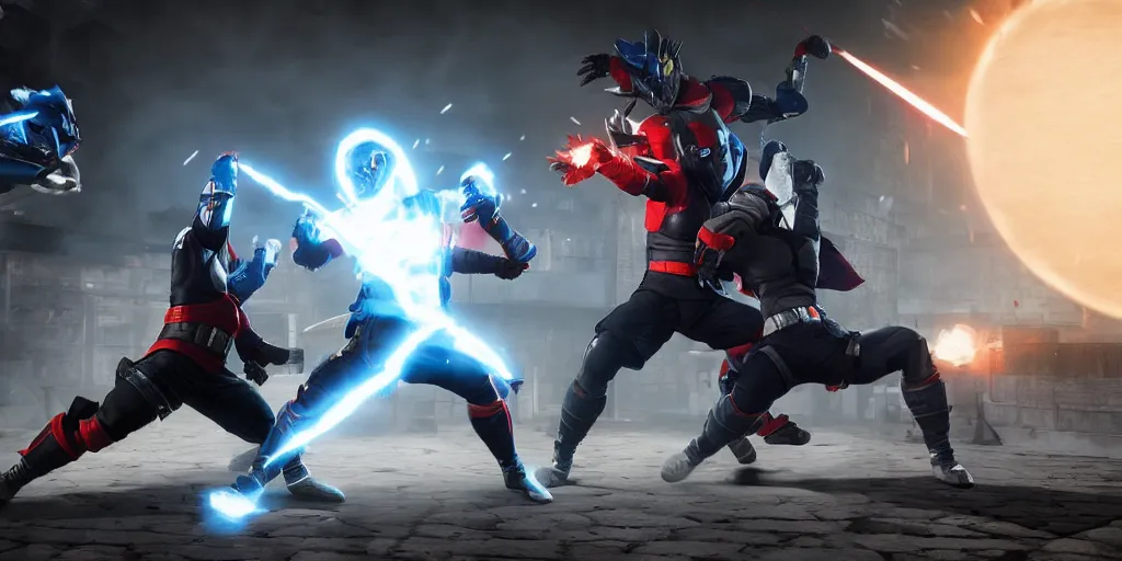 Prompt: kakashi and optimus prime fighting in mortal kombat style, unreal 5, hyperrealistic, realistic, photorealistic, dynamic lighting, highly detailed, cinematic landscape, studio landscape, studio lighting