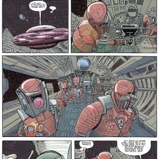 Image similar to orbital space settlement by Geoff Darrow