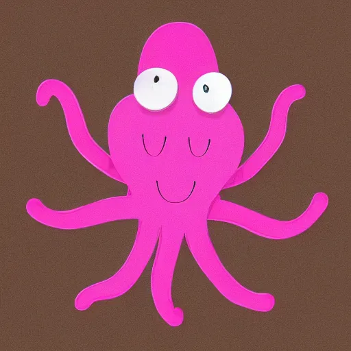 Prompt: sad octopus wearing a pink hat by alex heywood in 4 k ultra high resolution