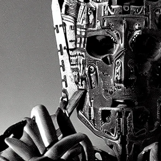 Image similar to movie still of aztec cyborg, cinematic composition, cinematic light, by alejandro jodorosky and david lynch