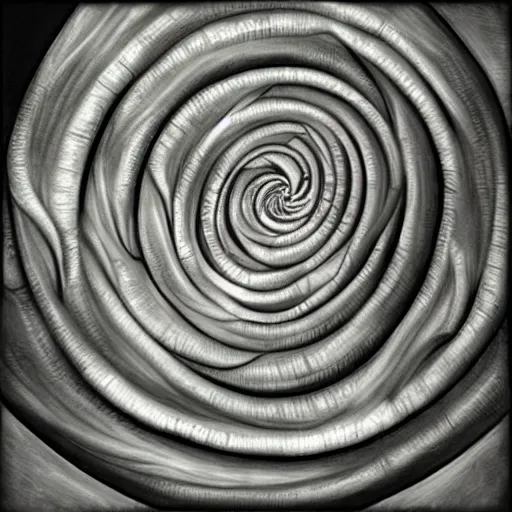 Image similar to spiral, by hr. giger, photorealistic