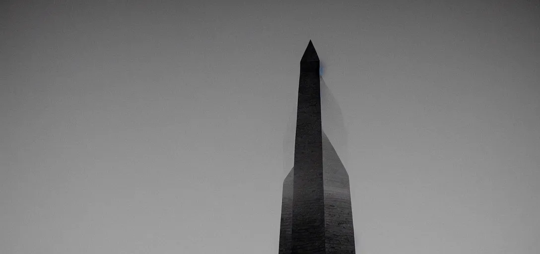 Prompt: the washington monument distorted with scary faces and black tendrils, body horror, disturbing, scary, creepy, horrifying,