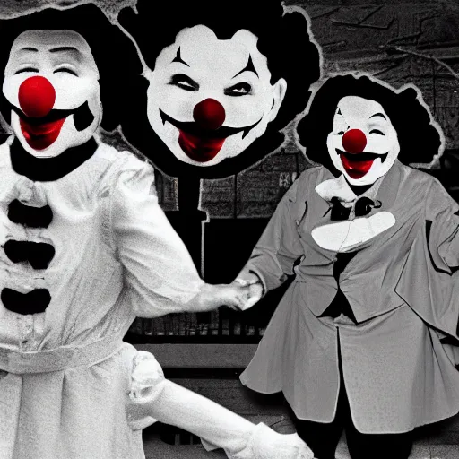 Prompt: clowns running the government into the ground