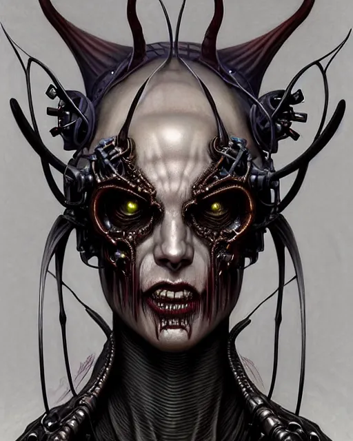 Prompt: front shot of a cyberpunk dead demon mastermind character, intricate, elegant, highly detailed, centered, (((artstation, concept art, smooth, sharp focus, artgerm, Tomasz Alen Kopera, Peter Mohrbacher, donato giancola, Joseph Christian Leyendecker, WLOP, Boris Vallejo))), mugshot!!!!!, ugly!!!!!!, octane render, nvidia raytracing demo, grainy, muted