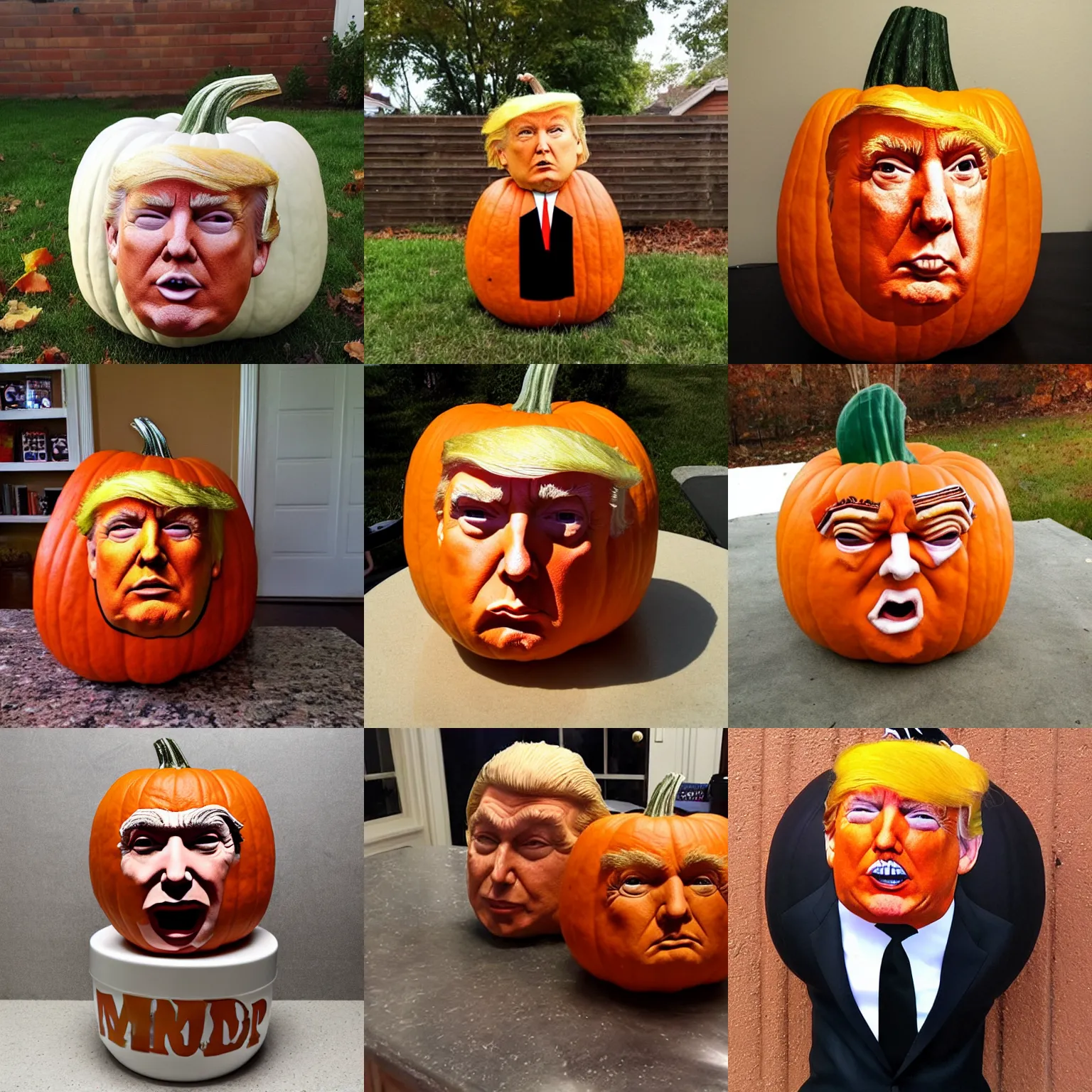 Donald Trump Pumpkin Mixing Fusing Blending Stable Diffusion OpenArt