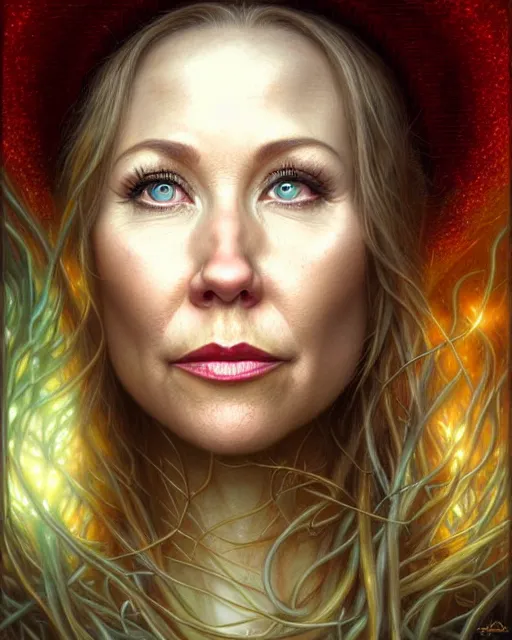 Image similar to detailed portrait of christina applegate apple!! gate!! by tomasz alen kopera and peter mohrbacher and johanna martine! and margaret keane! coherent luminescent