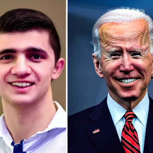 Image similar to hasbulla magomedov and joe biden