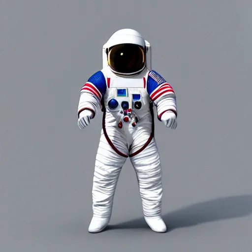 Image similar to a bauhaus style astronaut suit, designed for wealthy billionaires, colored 3 d render