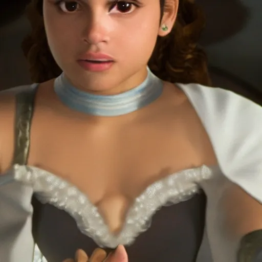 Image similar to young cuban latina girl as princess padme in star wars episode 3, 8k resolution, full HD, cinematic lighting, award winning, anatomically correct