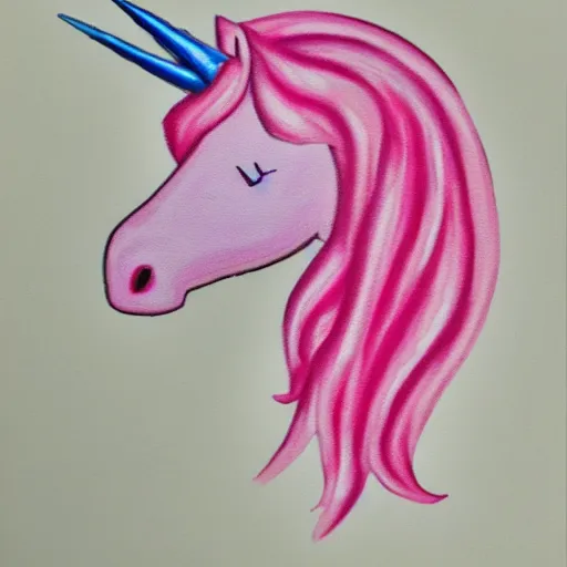 Image similar to an invisible pink unicorn, photorealistic