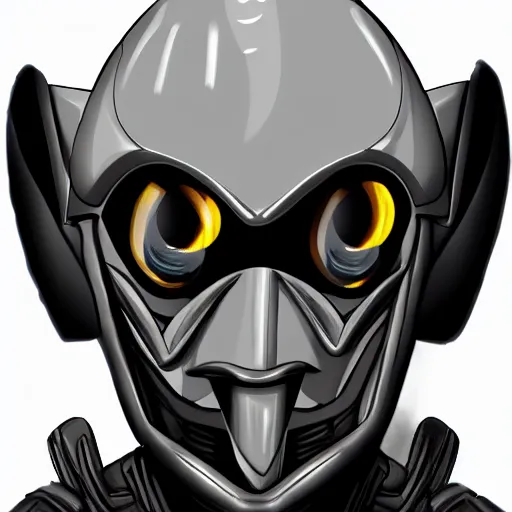 Image similar to Evil Alien Robot Head
