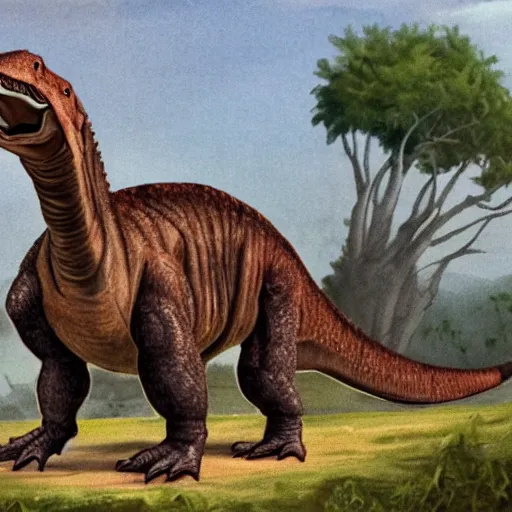 Image similar to modern accurate paleo art of a tyrannosaurus