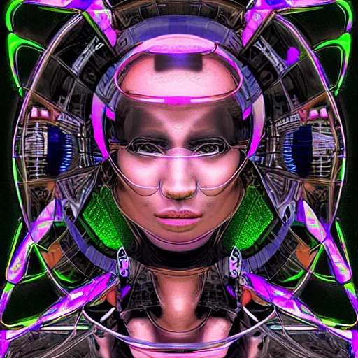 Image similar to a futurist cyborg deva, future perfect, award winning digital art