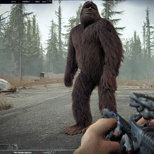Image similar to bigfoot in escape from tarkov