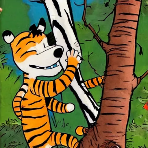 Image similar to calvin and hobbes