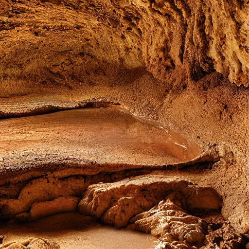 Prompt: tiramisu cave, 4k, photograph