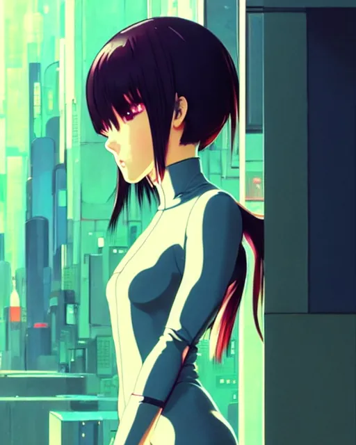 Image similar to girl wearing eva plugsuit | | very very anime!!!, fine - face, audrey plaza, realistic shaded perfect face, fine details. anime. realistic shaded lighting poster by ilya kuvshinov katsuhiro otomo ghost - in - the - shell, magali villeneuve, artgerm, jeremy lipkin and michael garmash and rob rey