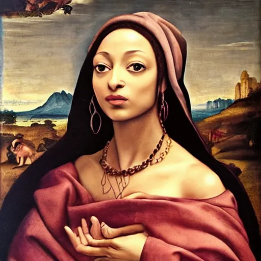 Image similar to renaissance painting of Sade