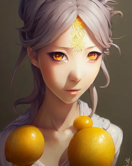 character concept art of an anime goddess of lemons | | Stable Diffusion |  OpenArt